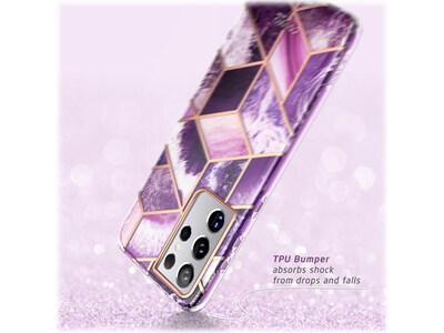 i-Blason Cosmo Marble Purple Case for Samsung Galaxy S21 Ultra (Galaxy-S21Ultra-Cosmo-Ameth)