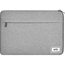 Solo New York Recycled Re:focus Polyester Laptop Sleeve for 13.3 Laptops, Gray (UBN113-10X)