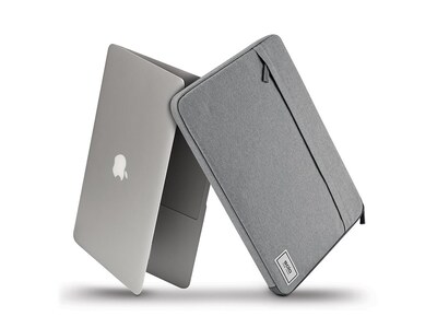 Solo New York Recycled Re:focus Polyester Laptop Sleeve for 13.3" Laptops, Gray (UBN113-10X)