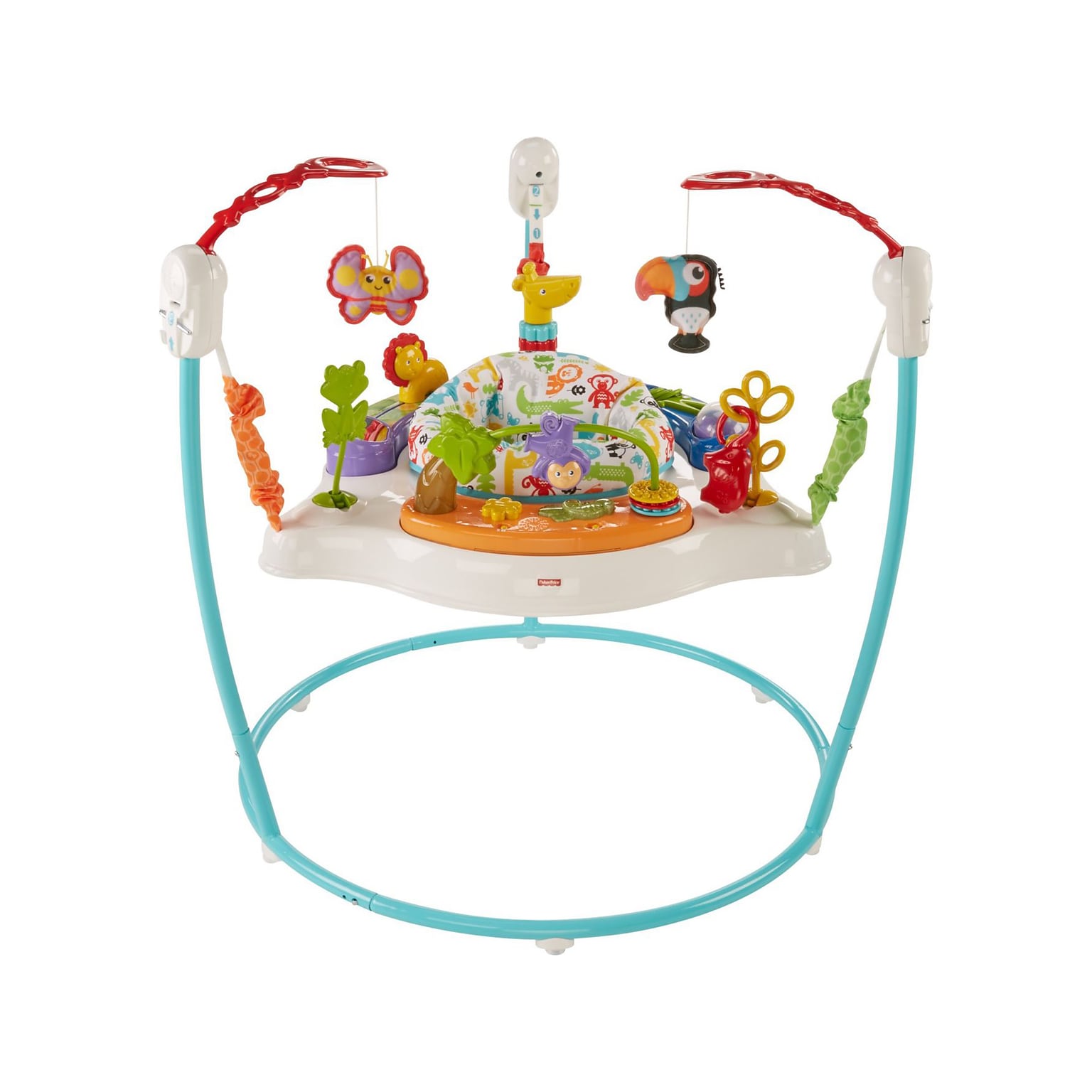 Fisher-Price Animal Activity Jumperoo Rotating Seat with Toys (FFJ00)