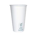 Emerald Paper Hot Cup, 16 oz., White, 50 Cups/Pack (EMR16W)