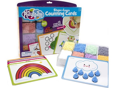 Educational Insights Playfoam Shape & Learn Counting Card Set, 13/Pack (1914)