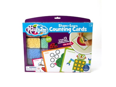 Educational Insights Playfoam Shape & Learn Counting Card Set, 13/Pack (1914)
