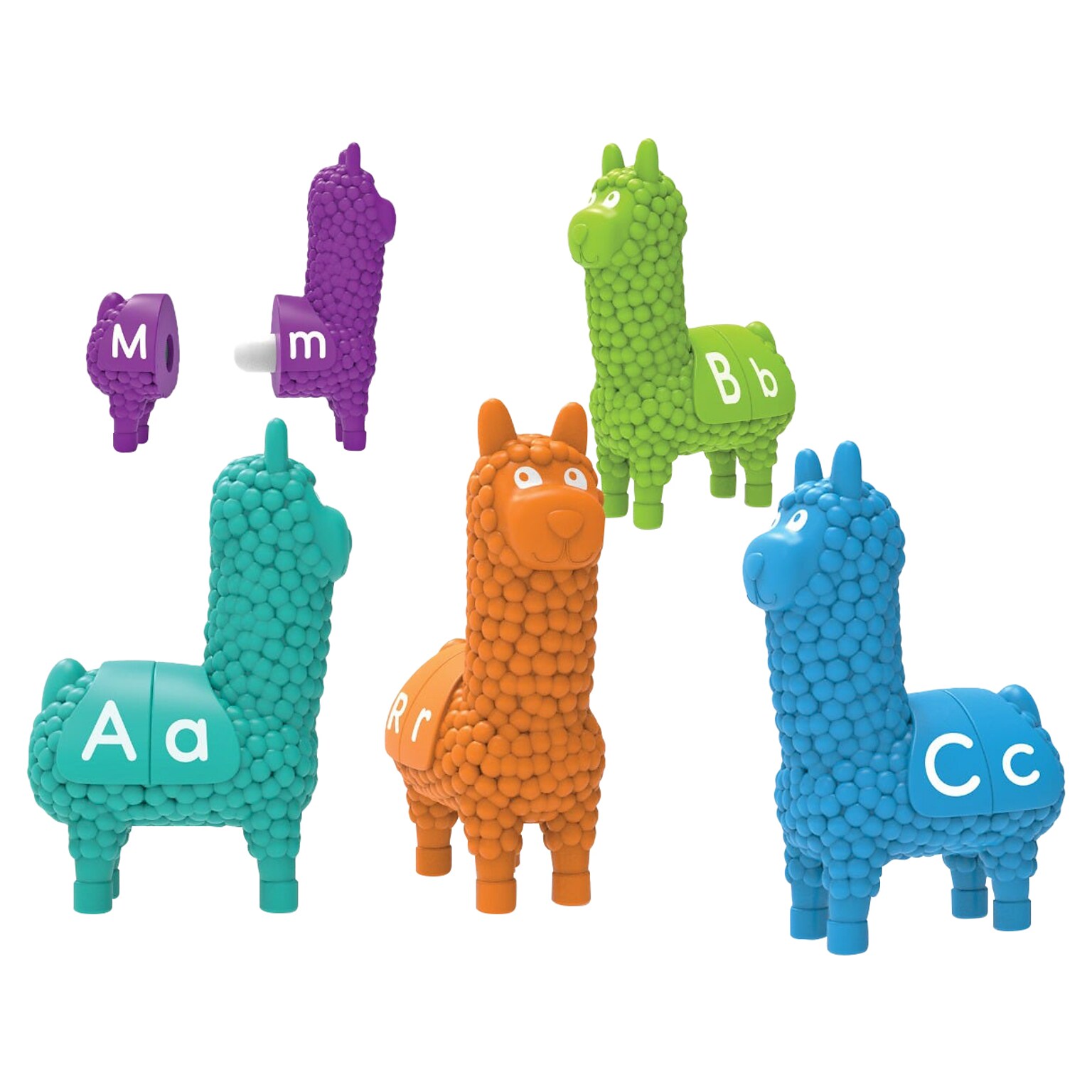 Learning Resources Snap-n-Learn Letter Llamas, Assorted Colors (LER6713)