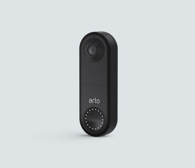 Arlo Essential Wired Smart Video Doorbell, Black (AVD1001B-100NAS)