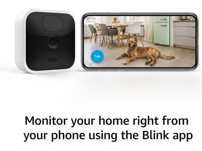 Amazon Blink Wireless Indoor Security Camera, One Camera Kit, White/Black (B07X4BCRHB)