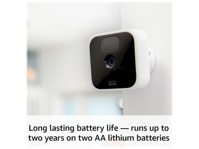 Amazon Blink Wireless Indoor Security Camera, Two Camera Kit, White/Black (B07X27JNQ5)