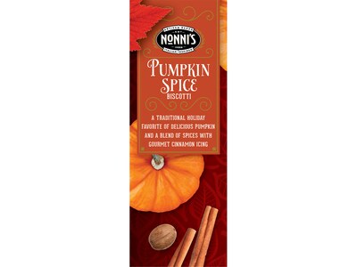 Nonni's Pumpkin Spice Biscotti, 6.88 Oz., 8/Box (197419)