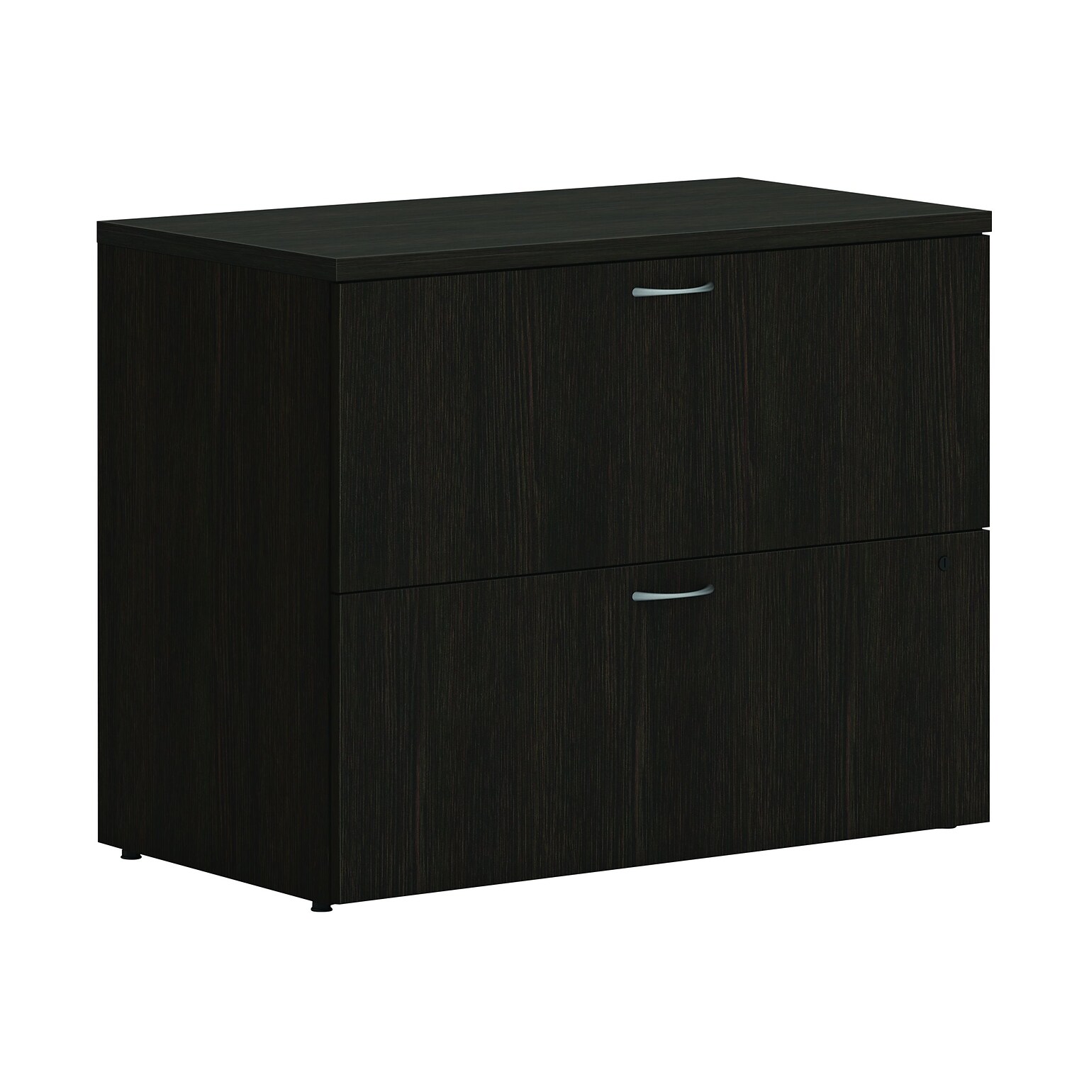 HON Mod 2-Drawer Lateral File Cabinet, Letter/Legal Size, Lockable, 29H x 36W x 20D, Java Oak (HLPLLF3620L2.LJA1)