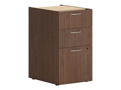 HON Mod 3-Drawer Mobile Vertical File Cabinet, Letter/Legal Size, Lockable, 28H x 15W x 20D, Sepi