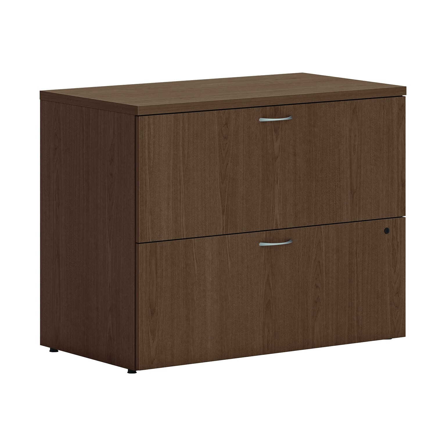 HON Mod 2-Drawer Lateral File Cabinet, Letter/Legal Size, Lockable, 29H x 36W x 20D, Sepia Walnut (HLPLLF3620L2.LSE1)