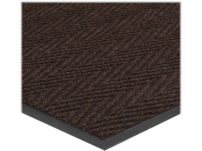 Apache Mills Chevron Rib Carpet Mat, 36 x 24, Dark Brown (01435140820000300A)