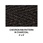 Apache Mills Chevron Rib Carpet Mat, 72" x 48", Charcoal (01435170140000600A)