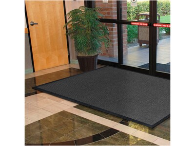 Apache Mills Chevron Rib Carpet Mat, 72" x 48", Charcoal (01435170140000600A)