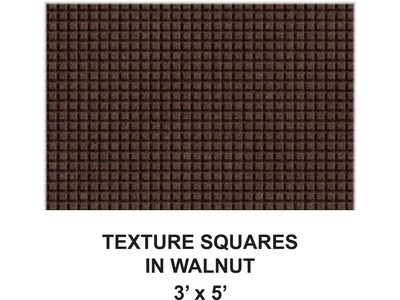 Apache Mills Textures Square Carpet Mat, 60 x 36, Walnut (60880525830000500)