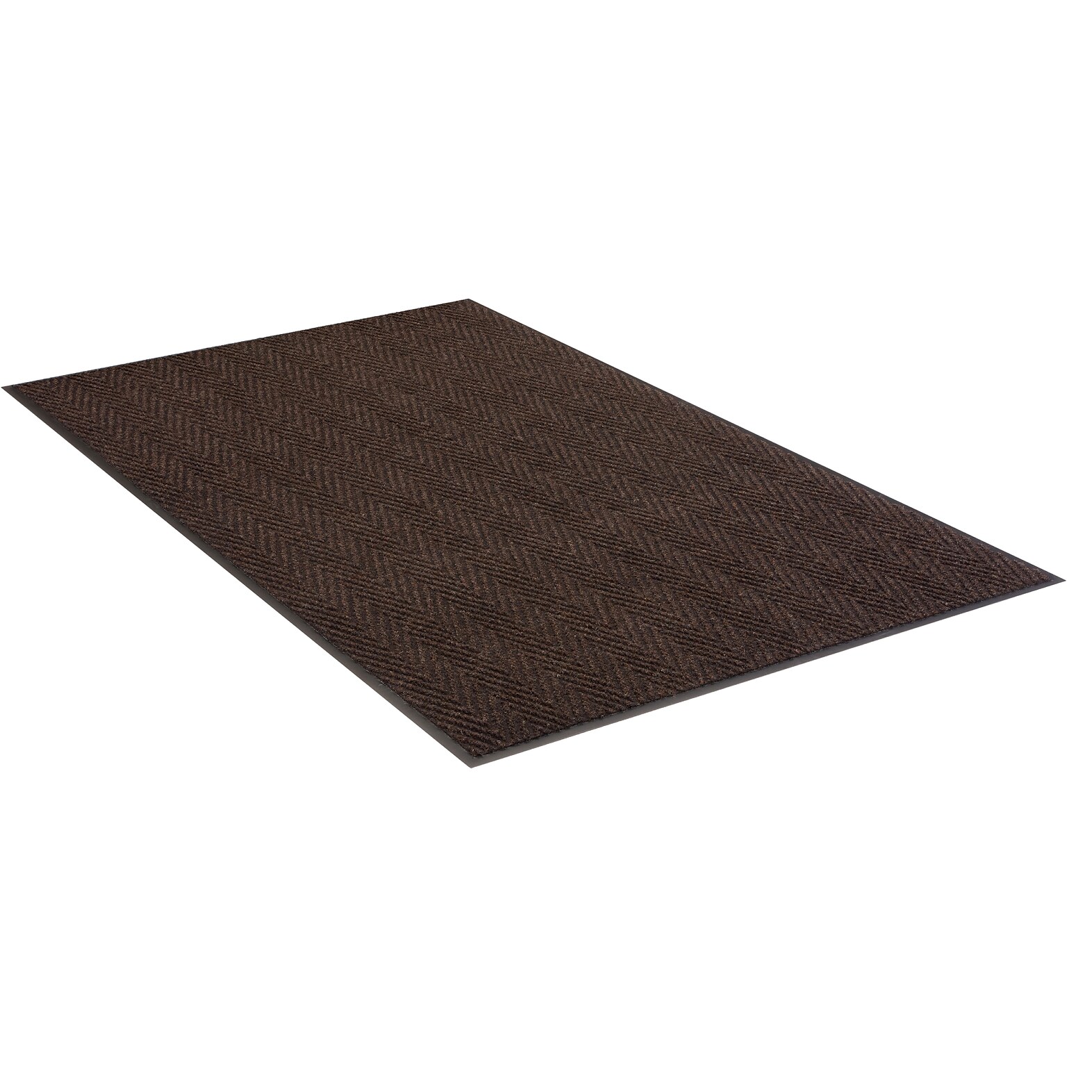 Apache Mills Chevron Rib Carpet Mat, 72 x 48, Dark Brown (01435140840000600A)