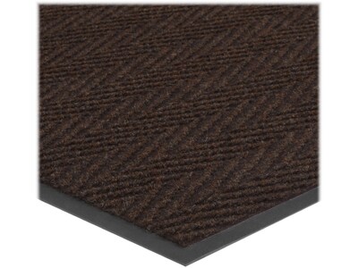 Apache Mills Chevron Rib Carpet Mat, 72" x 48", Dark Brown (01435140840000600A)
