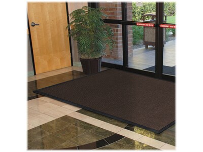 Apache Mills Chevron Rib Carpet Mat, 72" x 48", Dark Brown (01435140840000600A)