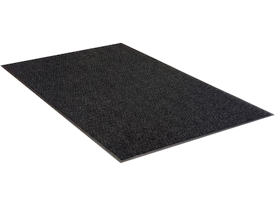 Apache Mills Chevron Rib Carpet Mat, 36 x 24, Charcoal (01435170120000300A)
