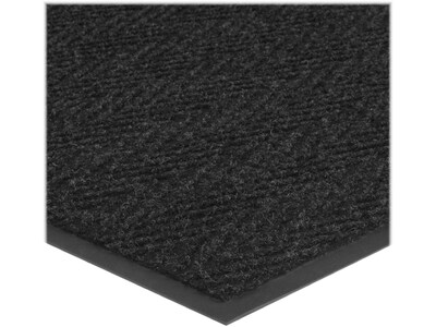 Apache Mills Chevron Rib Carpet Mat, 36 x 24, Charcoal (01435170120000300A)