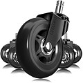 Lifelong Office Chair Casters Replacement Chair Wheels, Rollerblade Style, 5/Set (BL2376)