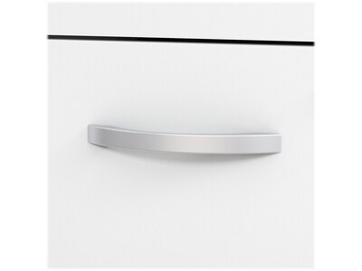 Bush Business Furniture Easy Office 2-Drawer Mobile Vertical File Cabinet, Letter/Legal Size, Lockable, Pure White (EO108WHSU)