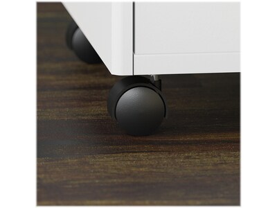 Bush Business Furniture Easy Office 2-Drawer Mobile Vertical File Cabinet, Letter/Legal Size, Lockable, Pure White (EO108WHSU)