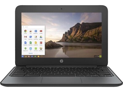 HP 11-v019wm 11.6" Refurbished Chromebook, Intel Celeron, 4GB Memory, 16GB eMMC, Google Chrome (X7T71UA)