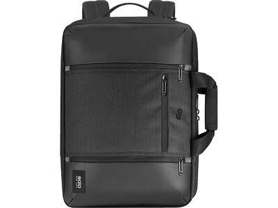 Solo New York Gravity Laptop Hybrid Briefcase, Black Polyester (GRV702-4)