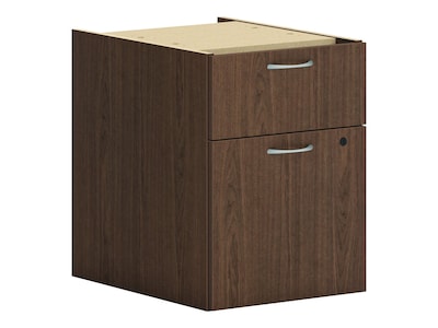 HON Mod 2-Drawer Mobile Vertical File Cabinet, Letter/Legal Size, Lockable, 20H x 15W x 20D, Sepi