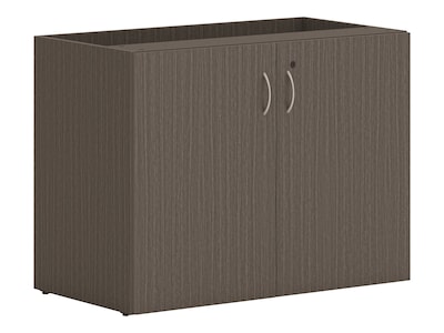 HON Mod 29" Storage Cabinet with 1 Shelf, Slate Teak (HLPLSC3620.LSL1)