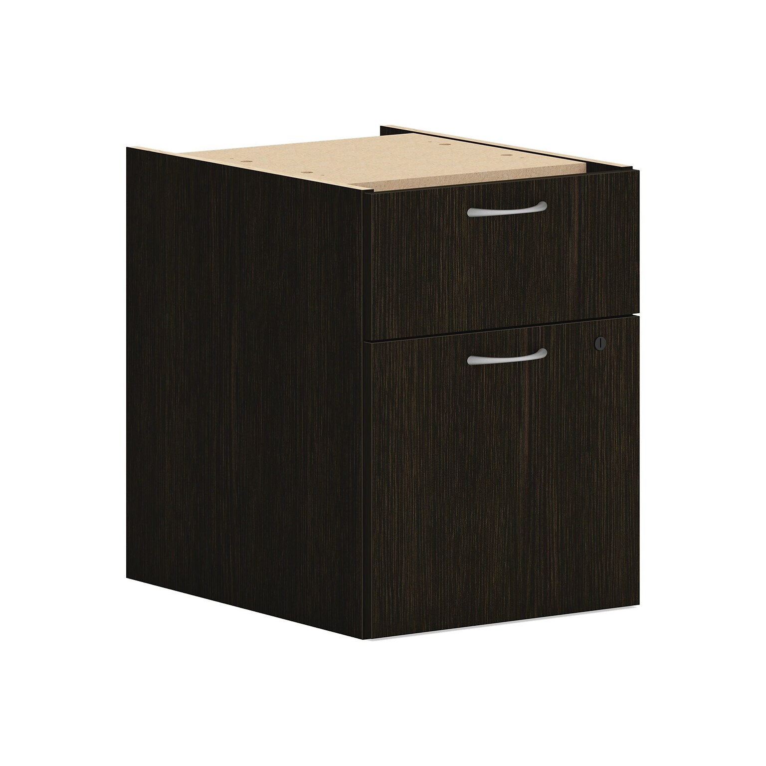 HON Mod 2-Drawer Mobile Vertical File Cabinet, Letter/Legal Size, Lockable, 20H x 15W x 20D, Java Oak (HONPLPHBFLJ1)