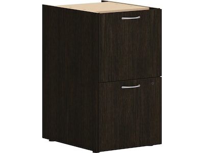 HON Mod 3-Drawer Mobile Vertical File Cabinet, Letter/Legal Size, Lockable, 28H x 15W x 20D, Java