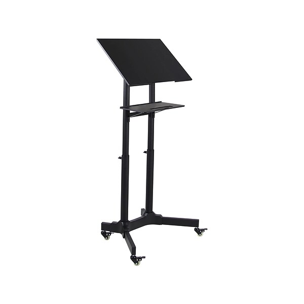 Mount-It! 41-49 Aluminum Adjustable Portable Lectern, Black (MI-7971)