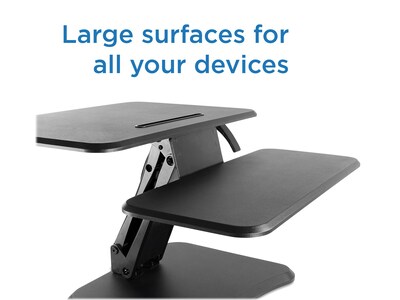 Mount-It! Adjustable Desk, Black (MI-7957)