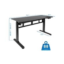 Mount-It! 55W Electric Adjustable Standing Desk, Black (MI-7999)