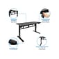 Mount-It! 55"W Electric Adjustable Standing Desk, Black (MI-7999)