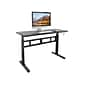 Mount-It! 55"W Manual Adjustable Standing Desk, Black (MI-7981)