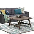 Simpli Home Dylan Square Coffee Table in Driftwood (3AXCDLN-02)