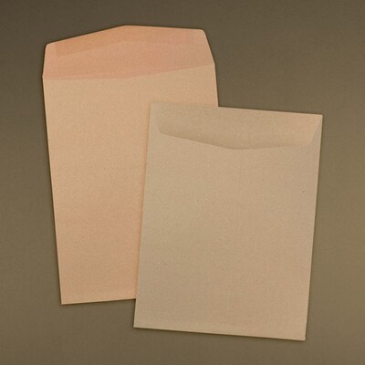 JAM Paper 9" x 12" Kraft Open End Catalog Envelopes, Brown Kraft Paper Bag, 10/Pack (38288)