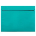 JAM Paper® 9 x 12 Booklet Catalog Colored Envelopes, Sea Blue Recycled, 25/Pack (5156773)