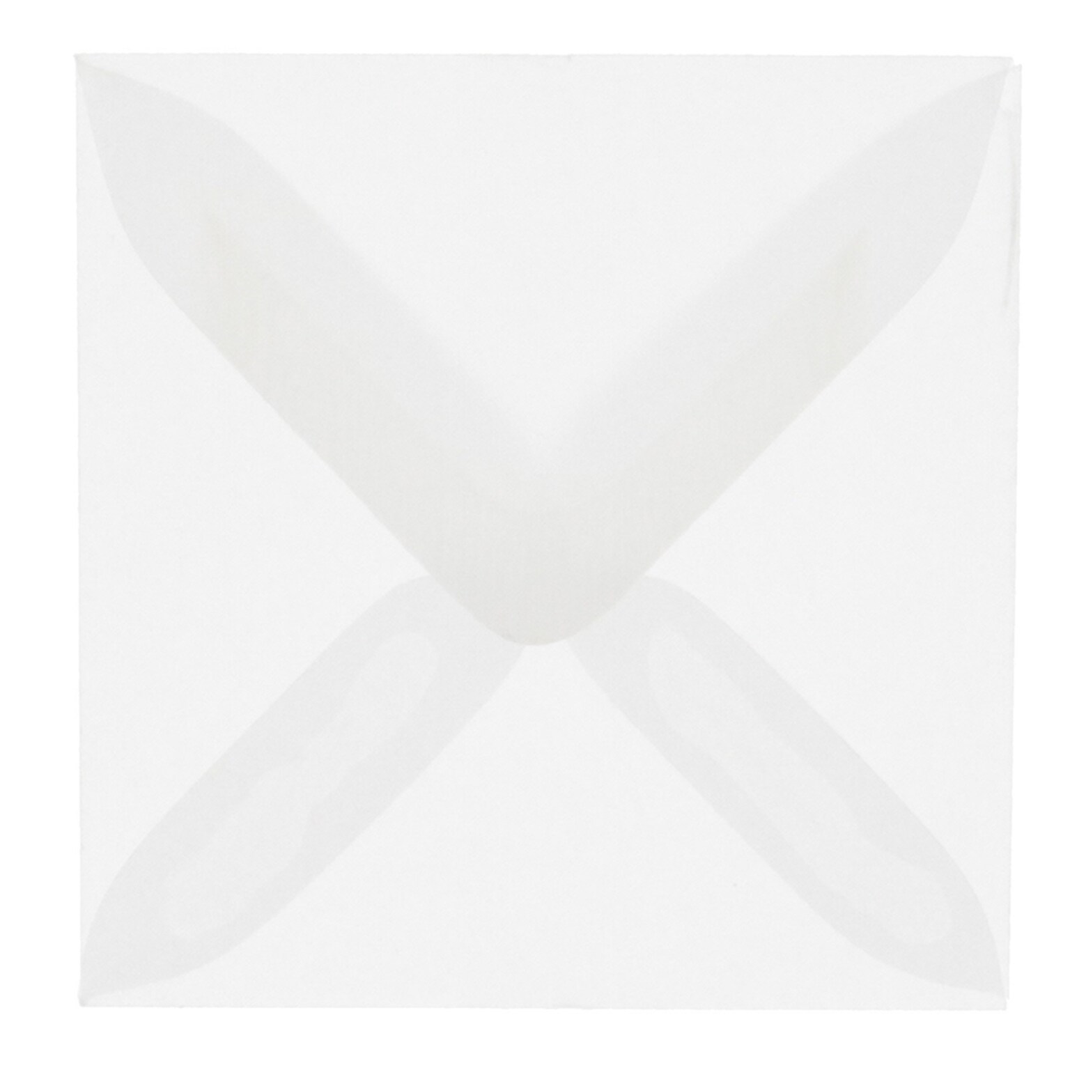 JAM Paper 3.125 x 3.125 Square Translucent Vellum Invitation Envelopes, Clear, 25/Pack (2851291)