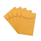 JAM Paper #4 Coin Envelope, 3" x 4 1/2", Brown Kraft, 100/Pack (356731206B)