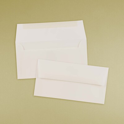 JAM Paper Monarch Strathmore Invitation Envelopes, 3.875 x 7.5, Bright White Wove, 25/Pack (196556)