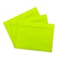 JAM Paper 9 x 12 Booklet Colored Envelopes, Ultra Lime Green, 25/Pack (5156771)