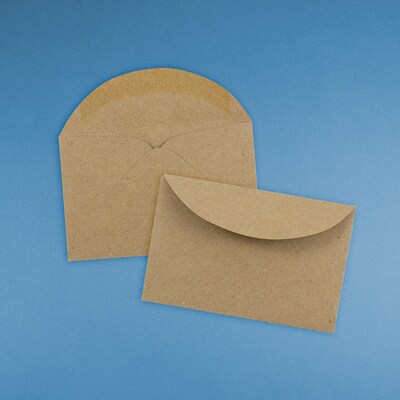 JAM Paper 3Drug Mini Recycled Kraft Envelopes, 2.3125 x 3.625, Brown Kraft Paper Bag, 25/Pack (5207691)