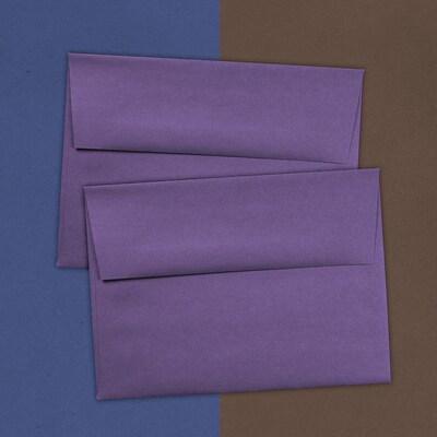 JAM Paper A7 Invitation Envelopes, 5.25 x 7.25, Dark Purple, 25/Pack (563912508)