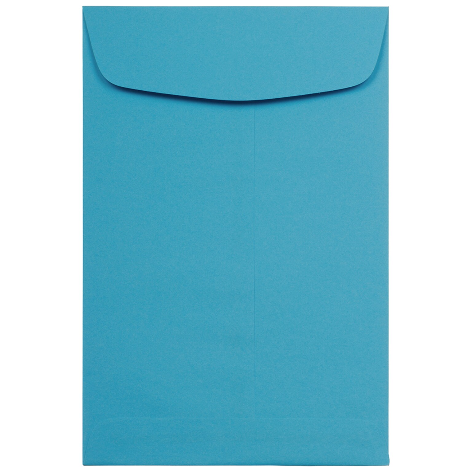 JAM Paper 6 x 9 Open End Catalog Colored Envelopes, Blue Recycled, 100/Pack (88087)