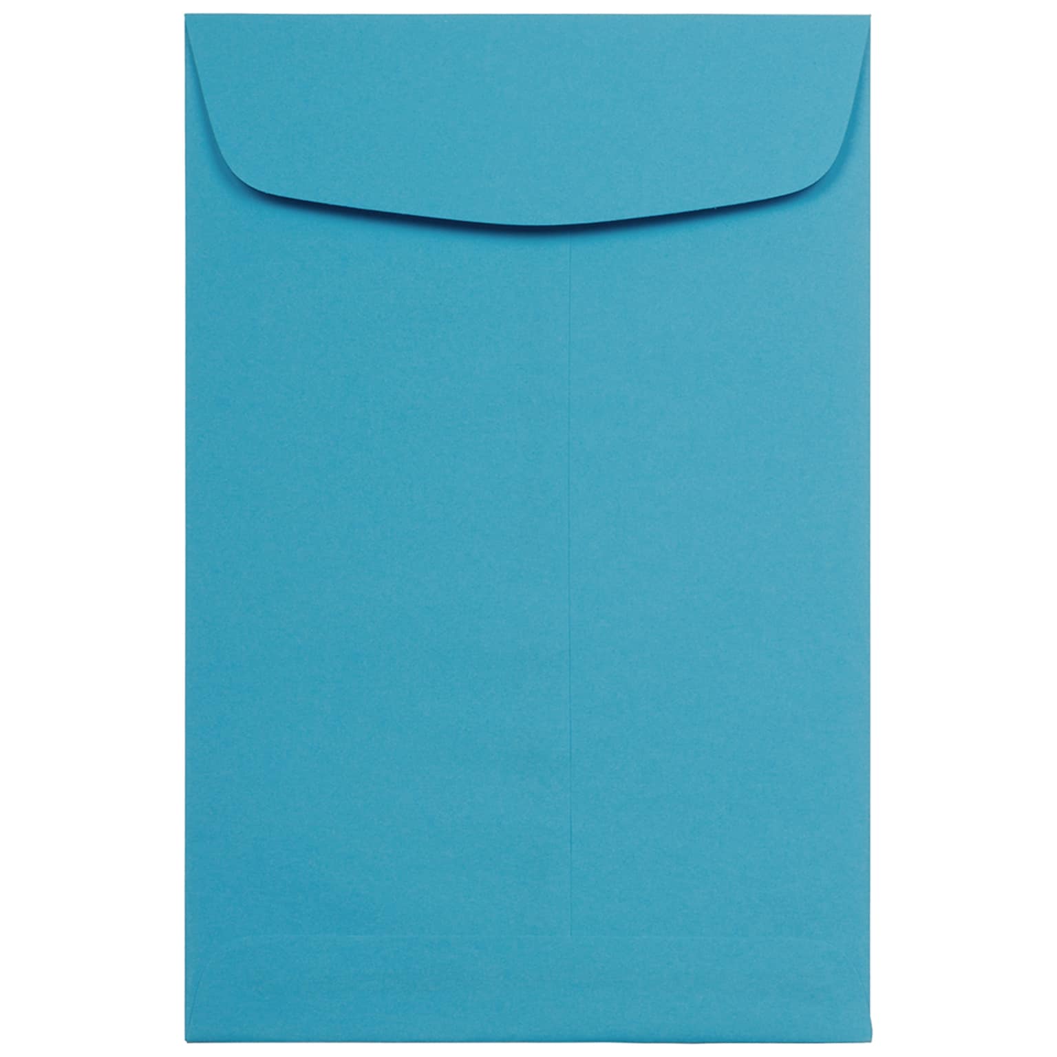 JAM Paper 6 x 9 Open End Catalog Colored Envelopes, Blue Recycled, 100/Pack (88087)