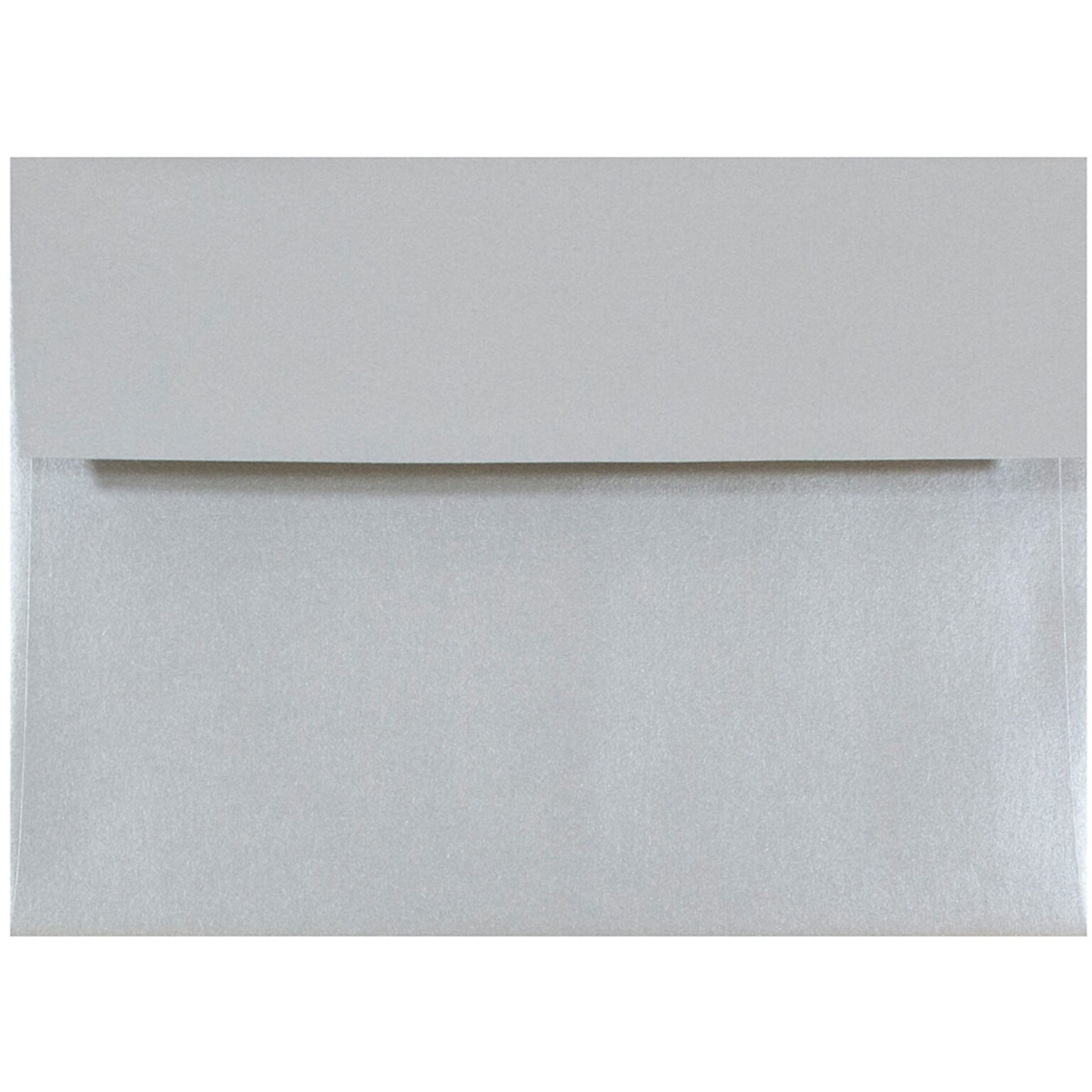 JAM Paper A7 Metallic Invitation Envelopes, 5.25 x 7.25, Stardream Silver, 25/Pack (GCST709)